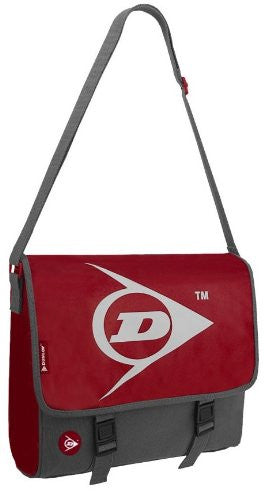 Dunlop Courier Cross Body Messenger Shoulder Bag Red Grey EYECATCH.COM