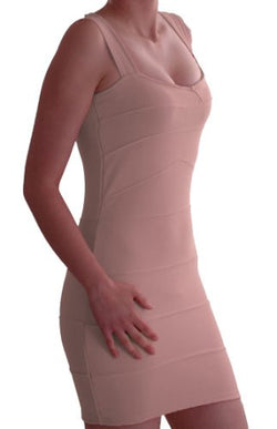 Loren Ribbed Panel Bodycon