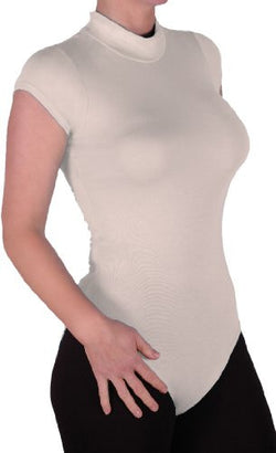Turtle Neck Cap Sleeve Leotard