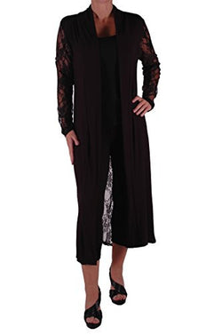 Ariana Lace Back Plus Size Cardigan