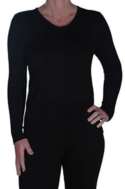 V Neck Fitted Stretch Jumper