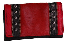 Carmela Genuine Leather Faux Fur Purse