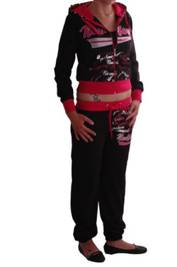 New York Graphic Sequin Hooded  Tracksuit