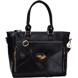 Mallory Faux Leather Satchel Bag