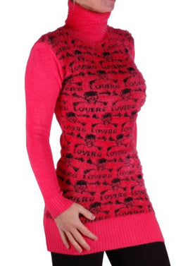 Knitted Polo Neck Jumper