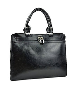 Polaris Faux Leather Satchel Bag