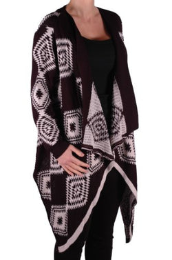 Kate Open Front Knitted Waterfall Cardigan