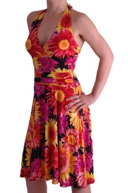 Ana Halter Neck Printed Dress