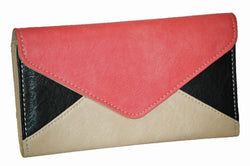 Uma Three Tone Faux Leather Wallet