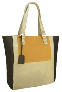 EyeCatch - Ladies Multi Tone Tote Bag Womans HandBag ShoulderBag