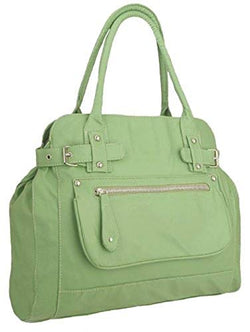 Women's Large Twin Handled Shoulder Bag Genuine Soft Faux Leather Purse