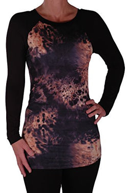 Harley Long Sleeve Tie Dye Print Tops