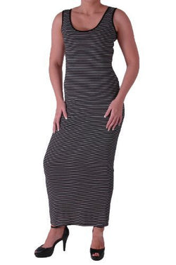 Milos Striped Jersey Dress