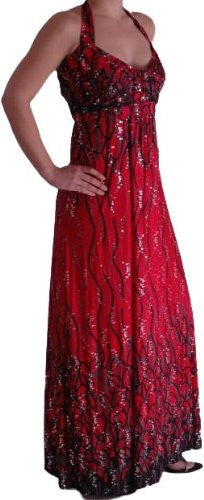 Selia Long Maxi Halter Neck Dress