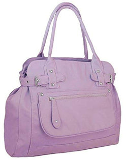 Women's Large Twin Handled Shoulder Bag Genuine Soft Faux Leather Purse