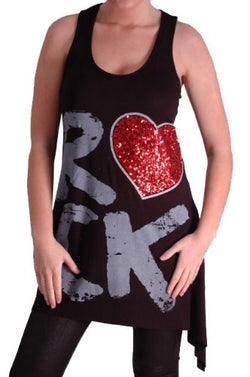 Love Rock Sleeveless Tops