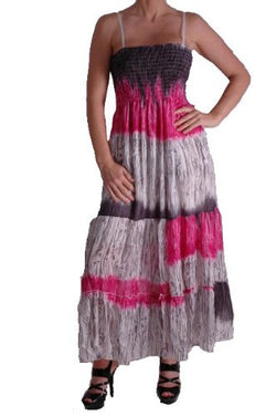 Multicoloured Chiffon Maxi Dress