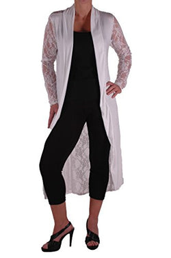 Ariana Lace Back Plus Size Cardigan