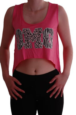 OMG Print Croppd Tops