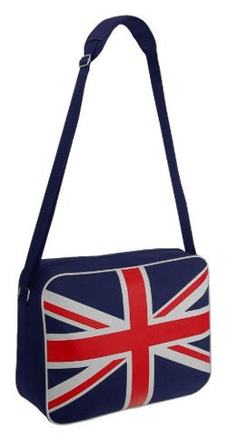 Brittania Union Jack Cross Body Travel Messenger Polyester Shoulder Bag