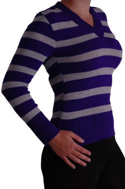 Alicia Multi Stripe V Neck Jumper
