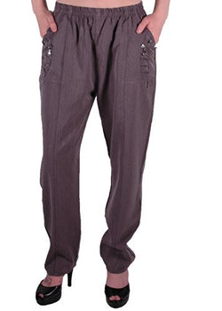 Rochelle Elasticated Plus Size Trousers