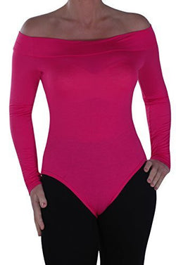 Off The Shoulder Long Sleeve Leotard