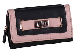 Two Tone Twist Lock Purse