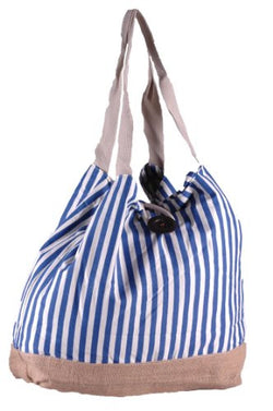 Becky Stripe Canvas Tote Bag