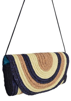 Whitney Straw Clutch Bag