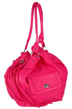 Faux Leather Drawstring HandBag
