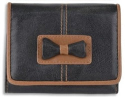 Lourdes Faux Leather Bow Purse