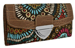 Aztec Print Canvas Purse