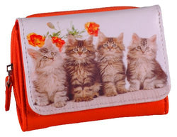 Cute Kittens Faux Leather Purse