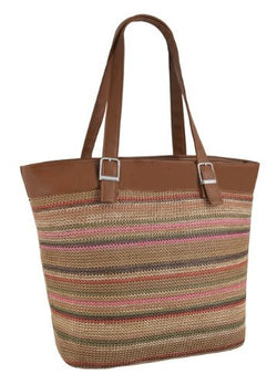 Bailey Woven Stripes Shoulder Bag