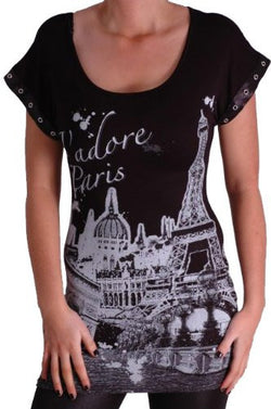 J'Adore Paris Print Tops