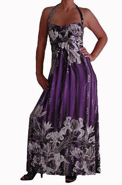 Slinky Maxi Halter Neck Dress