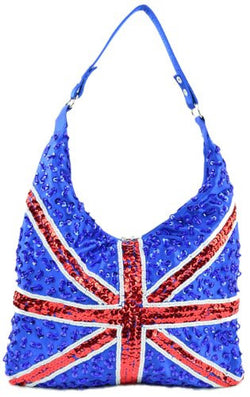 Union Jack Sequined Tote Bag