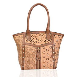 Metallic Laser Cut Tote Bag