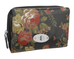 Jasmine Waxed Floral Purse