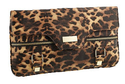 Wanda Leopard Print Clutch Bag