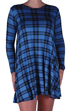 Iona Tartan Flared Mini Dress