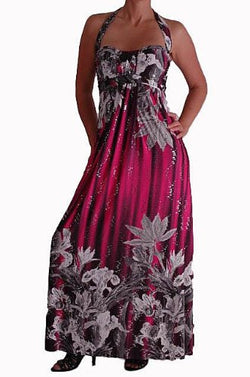 Slinky Maxi Halter Neck Dress