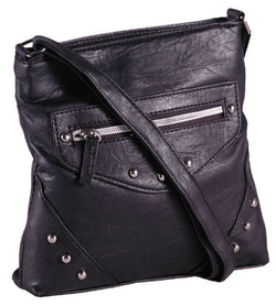 Tiffany Studded Faux Leather Shoulder Bag