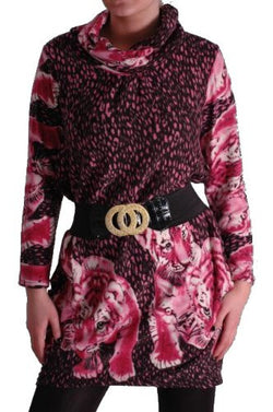 Tiger Cub Print Jersey Tops