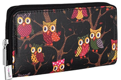 Riva Canvas Owl Print Wallet