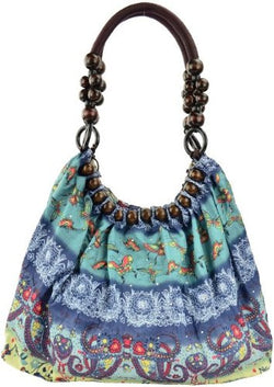 Belladonna MultiColoured Beads Ruched Shoulder Bag