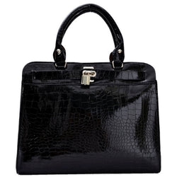 Allegra Croc Print Satchel Bag