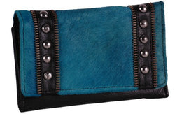 Carmela Genuine Leather Faux Fur Purse