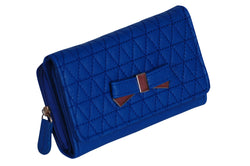 Quilted Bow Faux Leather Purse